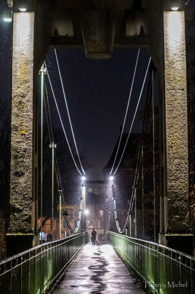 Passerelle du mont olympe à Charleville Mézière dans les Ardennes